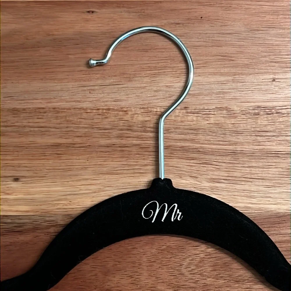 Set of 11 “Mr” Velvet No Slip Hangers